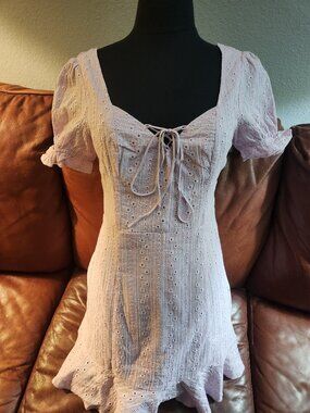 Lavender/Lilac mini babydoll dress